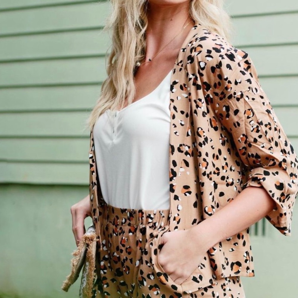 Leopard Blazer